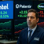 Preloma na Wall Streetu: Intel in Palantir dosegla pomembne nadgradnje, delnice Super Micro so se zmanjšale